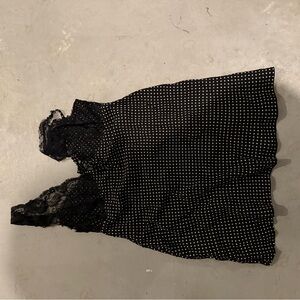 Elegant Black Polka Dot Dress